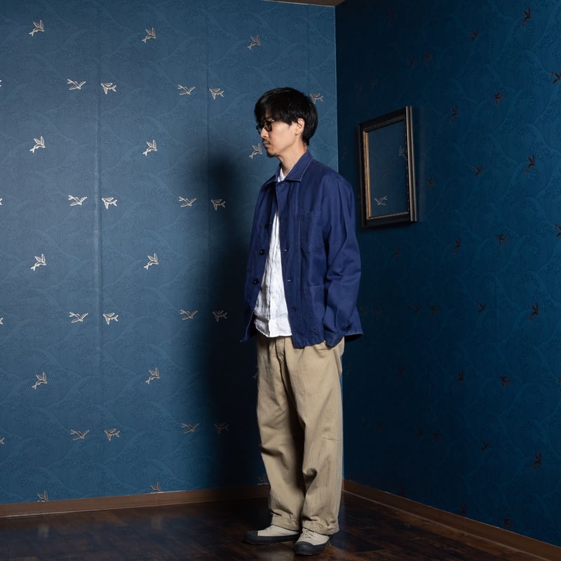 40s AU MOLINEL メティス　スモック　フレンチ　ビンテージ 40s AU MOLINEL メティス スモック フレンチ ビンテージ 40-50s