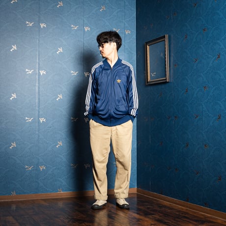 70s Vintage adidas Ventex ATP Track Jacket Navy (Made in France)