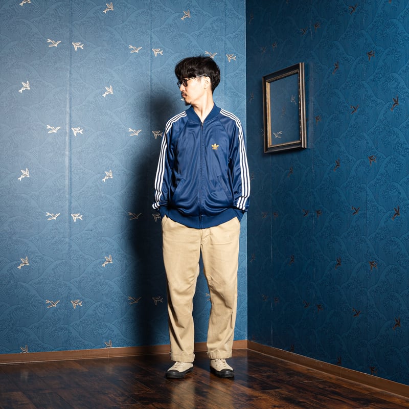 70s Vintage adidas Ventex ATP Track Jacket Navy