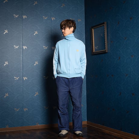 60-70s Vintage adidas Ventex Track Jacket Late World Mark Light Blue (Made in France)