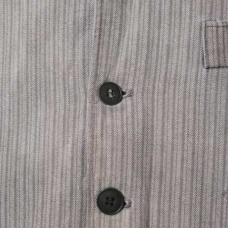 30-40s France Vintage Stripe Cotton Stripe Gillet 2