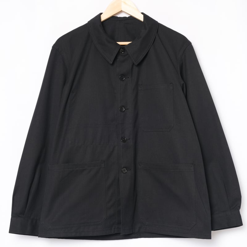 60s France Vintage ZVTT Black HBT Work Jacket D 60s France Vintage ZVTT Black HBT Work Jacket D
