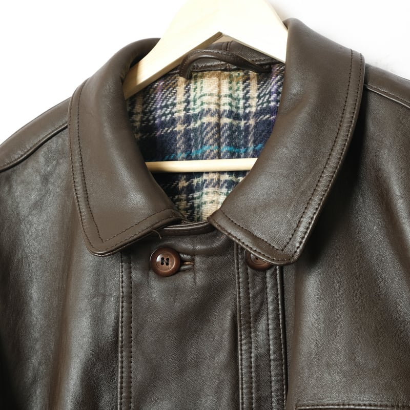 70-80s French Vintage GVF Leather Jacket (Corbu
