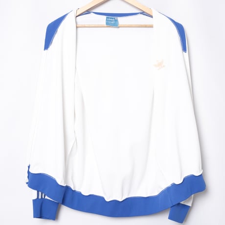 70s Vintage adidas Ventex Track Jacket White × Blue（Made in France）