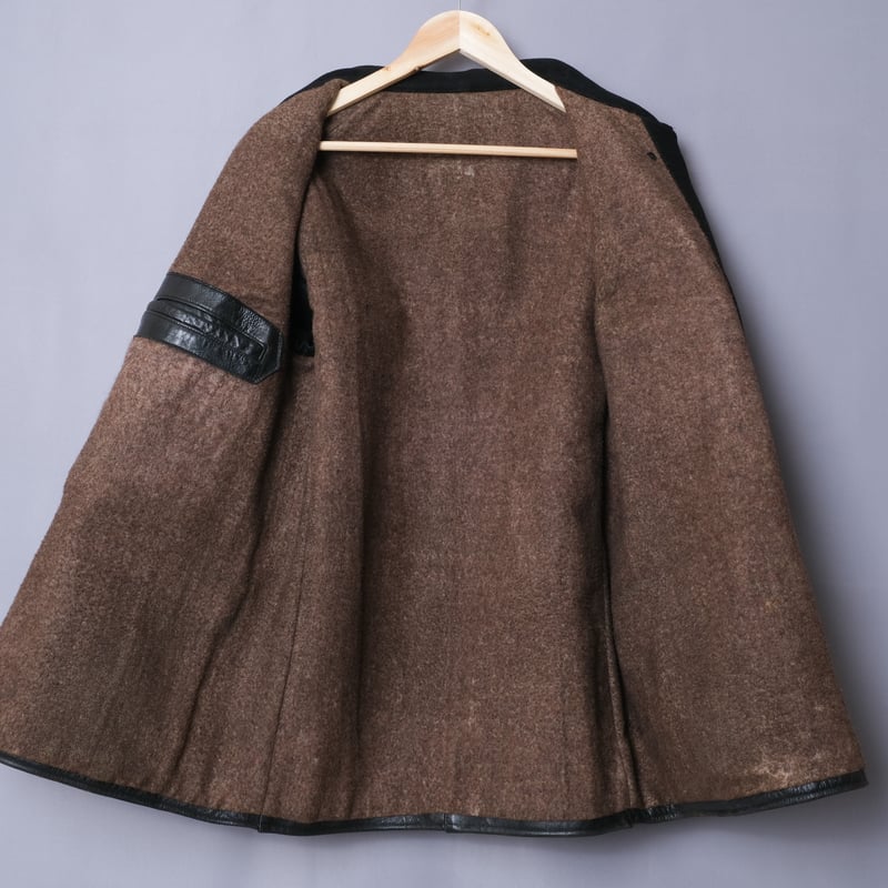 40s-50s French Vintage Leather Jacket (Corbusie