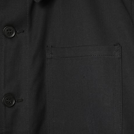 60s France Vintage ZVTT Black HBT Work Jacket Dead Stock