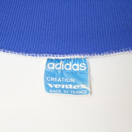 60-70s Vintage adidas Ventex Track Jacket Ivory × Blue (Made in France)