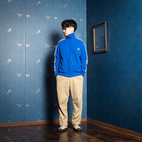 70s Vintage adidas Ventex Track Jacket Blue (Made in France)