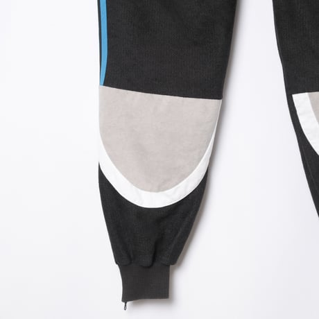 70-80s Vintage adidas Ventex Pile Track Trousers Black (Made in France)
