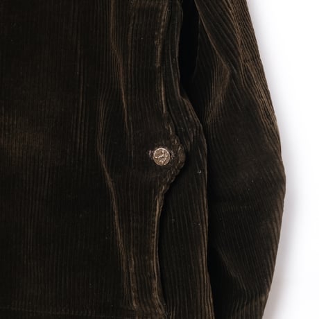30-40s France Vintage Brown Corduroy Hunting Jacket