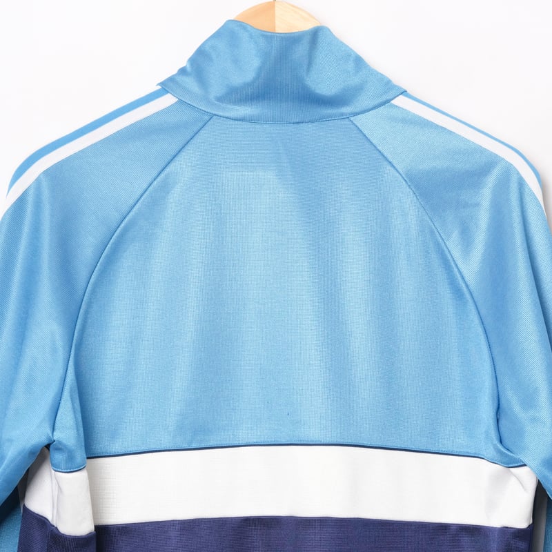 80s Vintage adidas Track Jacket Navy ×Light Blu...