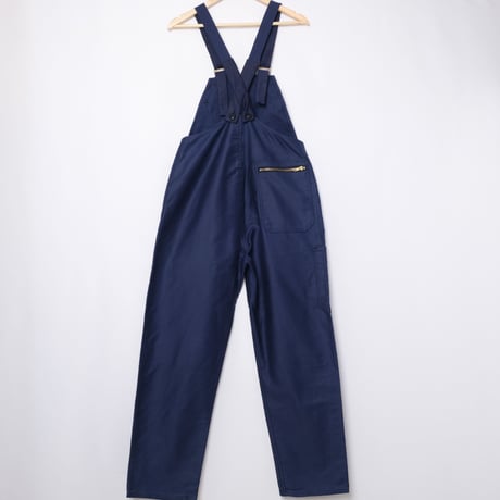 50-60s Le Mont St Michel Blue Moleskin Work Overalls Dead Stock