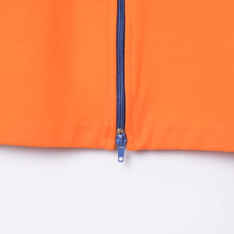 70s Vintage adidas Track Jacket With Hood Orange × Blue