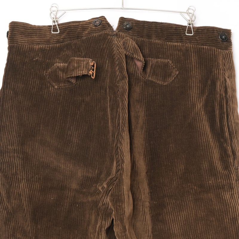 パンツ 30s-40s Damaged corduroy pants 30-40s France Vintage Le Meilleur d'Amiens Cor