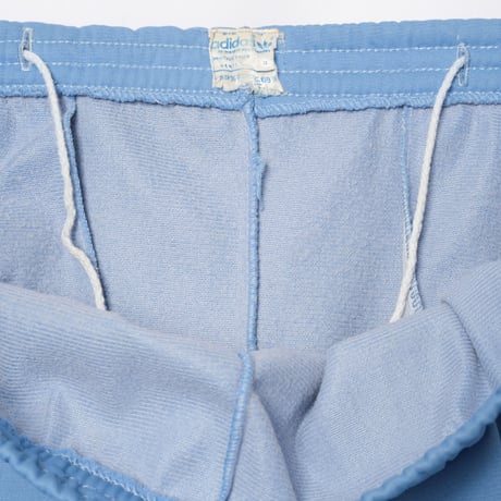70-80s Vintage adidas Ventex Track Trousers Light Blue×Grey (Made in France)