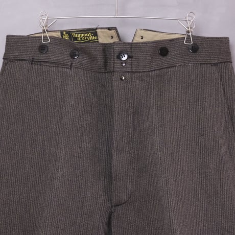 40-50s Dumont d`urville  Cotton Pique Trousers Dead Stock
