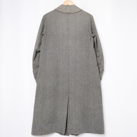 30-40s French Vintage  HBT Black Chambray Atelier Coat
