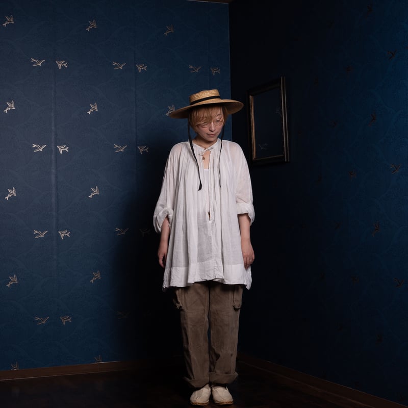 Early 1900s France Antique Church Smock (Middle 