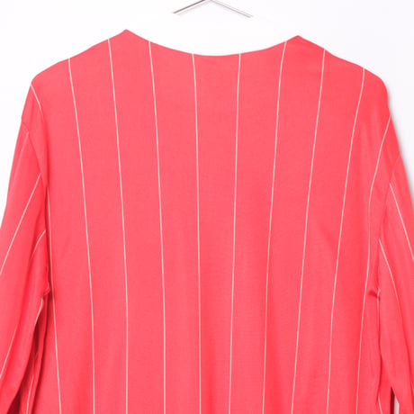 70-80s Vintage adidas Ventex Game Striped Shirt Red