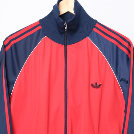 80s Vintage adidas Track Jacket Red × Navy (Made in Hungaria)