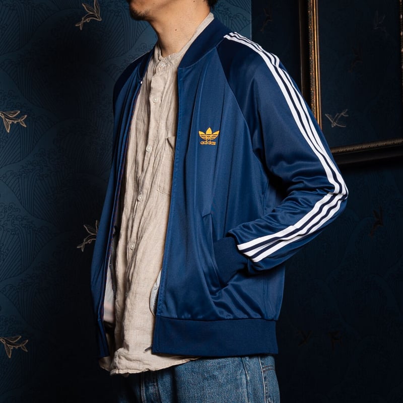 80s adidas USA製 ATP トラックジャケット ventex 70-80s Vintage adidas VENTEX ATP Navy Track Ja
