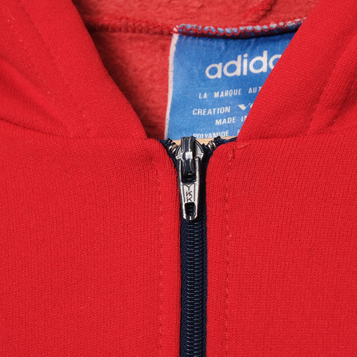 70-80s Vintage adidas Half Zip Hoodie Red (Made 70-80s Vintage adidas Half Zip Hoodie Red (Made