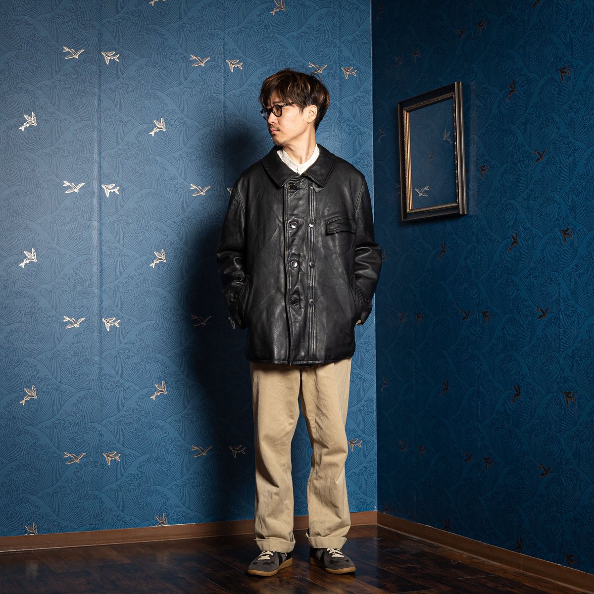 シルエット最高 フランス コルビジェジャケット レザージャケット 
