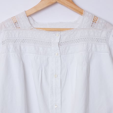 –1930s French Vintage Embroidered Blouse