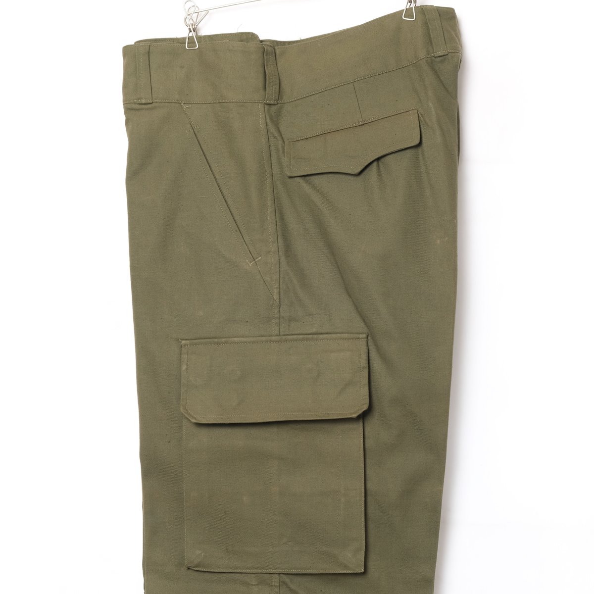 フランス軍m47前期　サイズ22 比翼タイプ MADE IN FRANCE】【DEADSTOCK】フランス軍 M47パンツ 前期 比翼ボタン