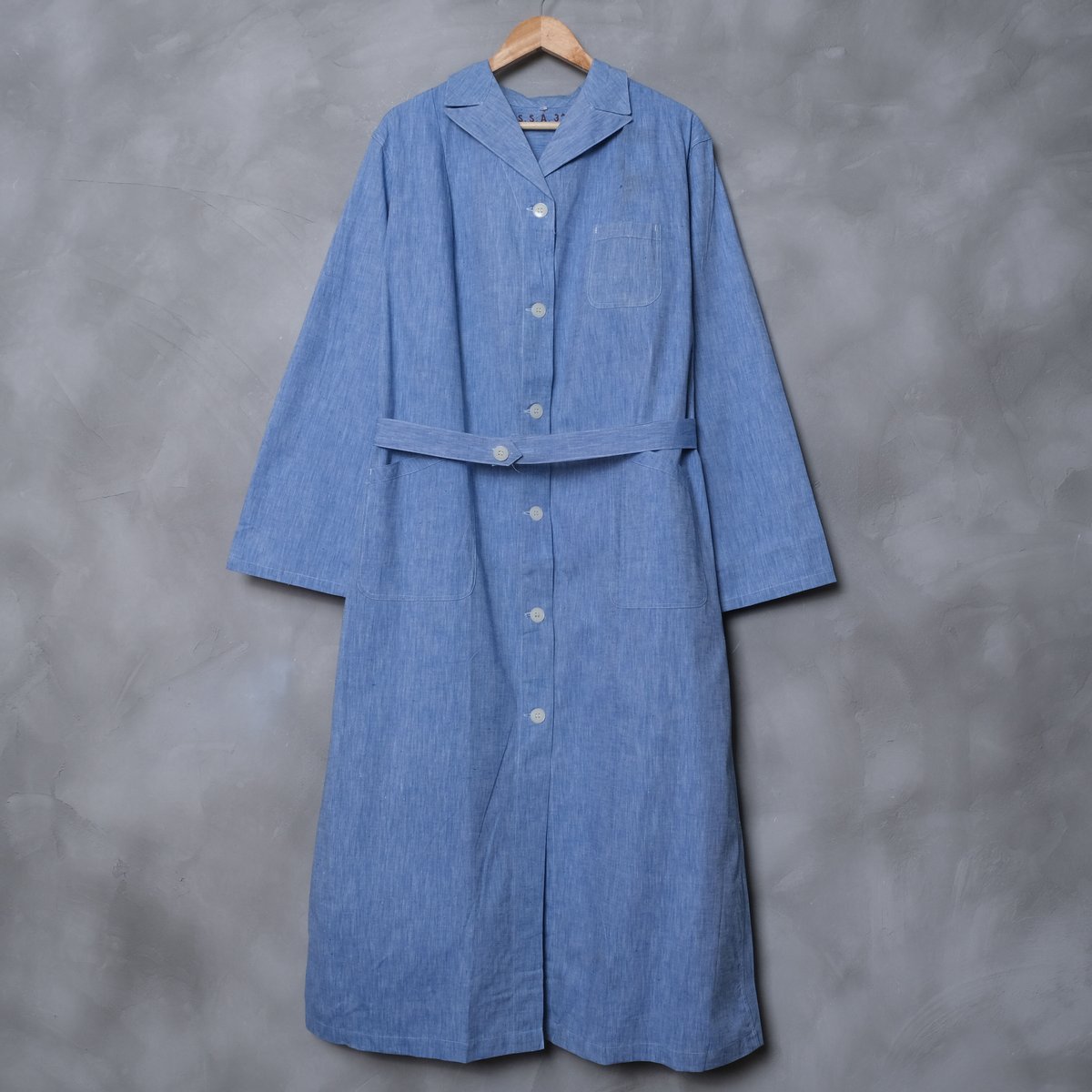 40s-50s French Army S.S.A. 32 Hospital Coat Dea...