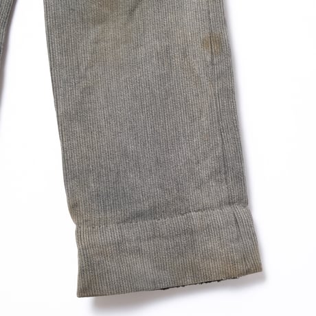 50-60s France Vintage Cotton Piqué Trousers