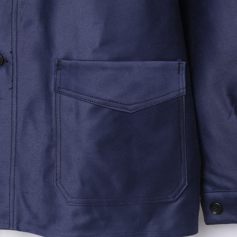 40s France Vintage H.Canals Blue Moleskin Work