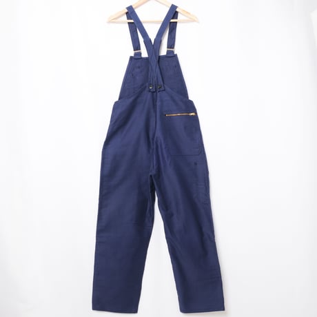 40-50s Le Mont St Michel  Blue Moleskin Work Overalls Dead Stock