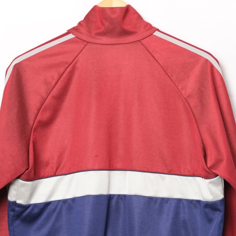 80s Vintage adidas Track Jacket Navy × Bordeaux × White (Made in Hungaria)