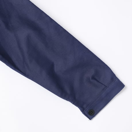 60s France Vintage A St Michel Blue Moleskin Work Jacket Dead Stock