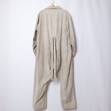 30s−40s French Vintage Cotton Twill Jumpsuit
