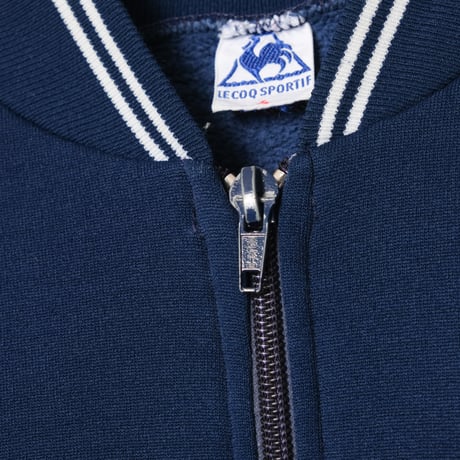 60-70s Vintage Le coq Collarless Track Jacket Navy (Made in France)
