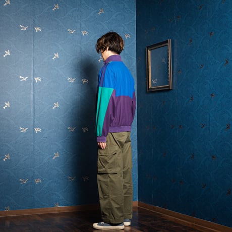 80s Vintage adidas Ventex Track Jacket Purple × Green × Blue (Made in France)