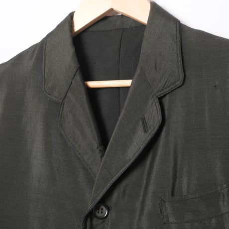 -30s France Antique Silk Wool Sack Coat