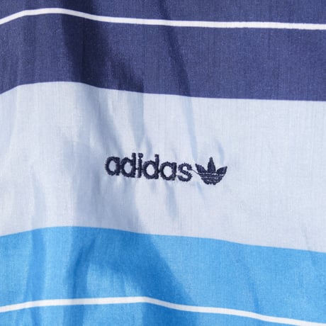 80s Vintage adidas Track Jacket Stripe Navy × Light Blue (Made in West Germany)