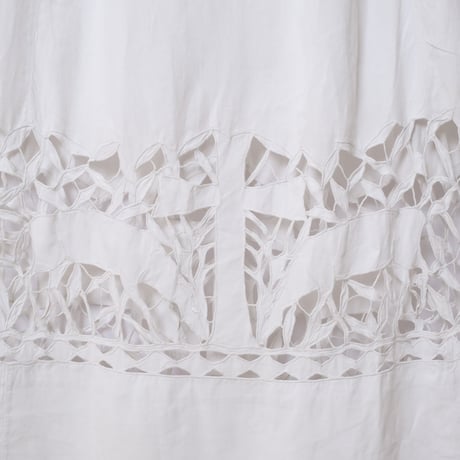 ~1920s  French  Linen Deer Church Smock