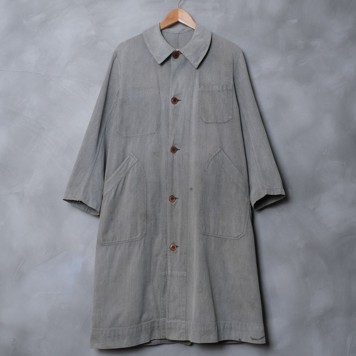 30-40s French Vintage Black Chambray Atelier Co