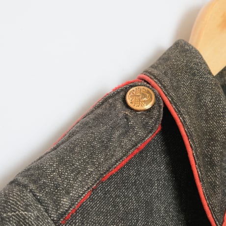 ‐1930s  Swiss Vintage Fireman Jacket  Black