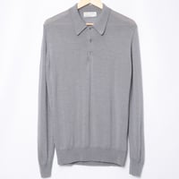 90s JOHN SMEDLEY Merino Wool Knit Polo（Made in England)