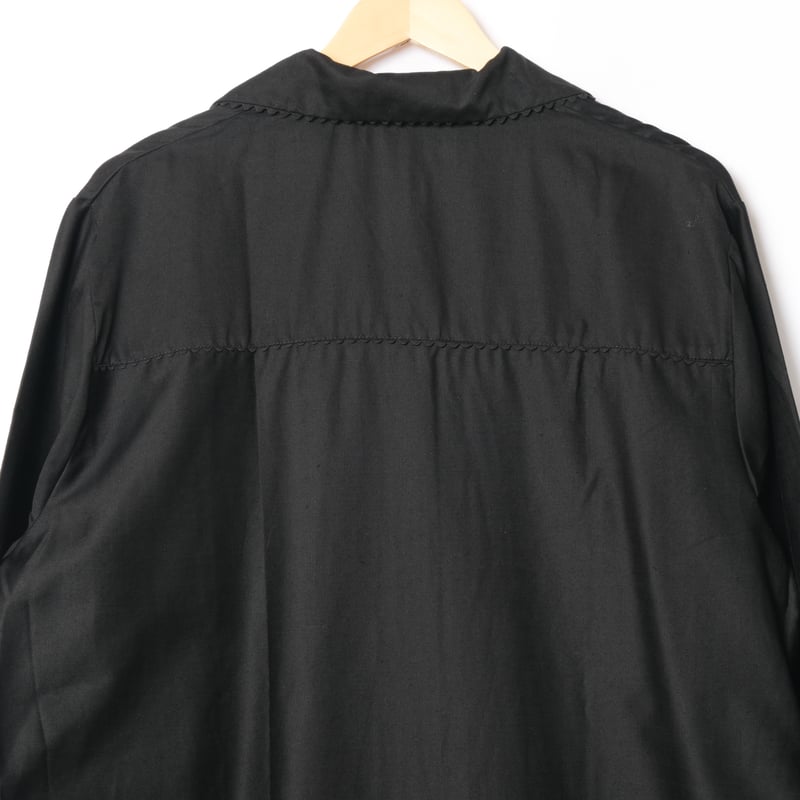 50-60s France Vintage Light Black Moleskin Wor