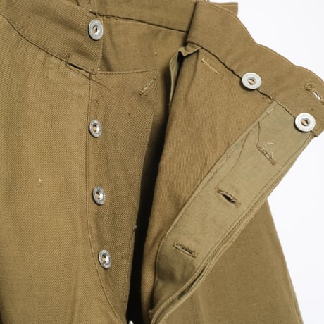 40s French Army Work Trousers Size 92L Dead Stock
