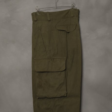 French Army M47 Trousers Early Size13 Herringbone Used