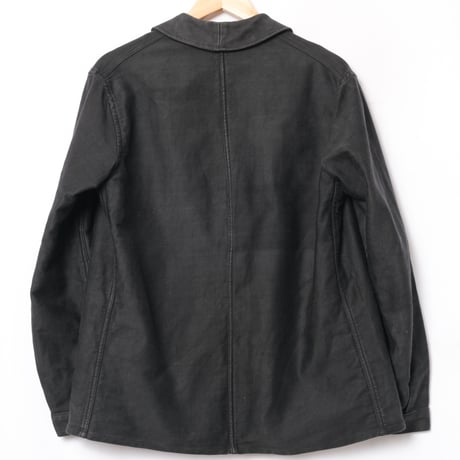 40s France Vintage Adolphe Lafont Black Moleskin Jacket