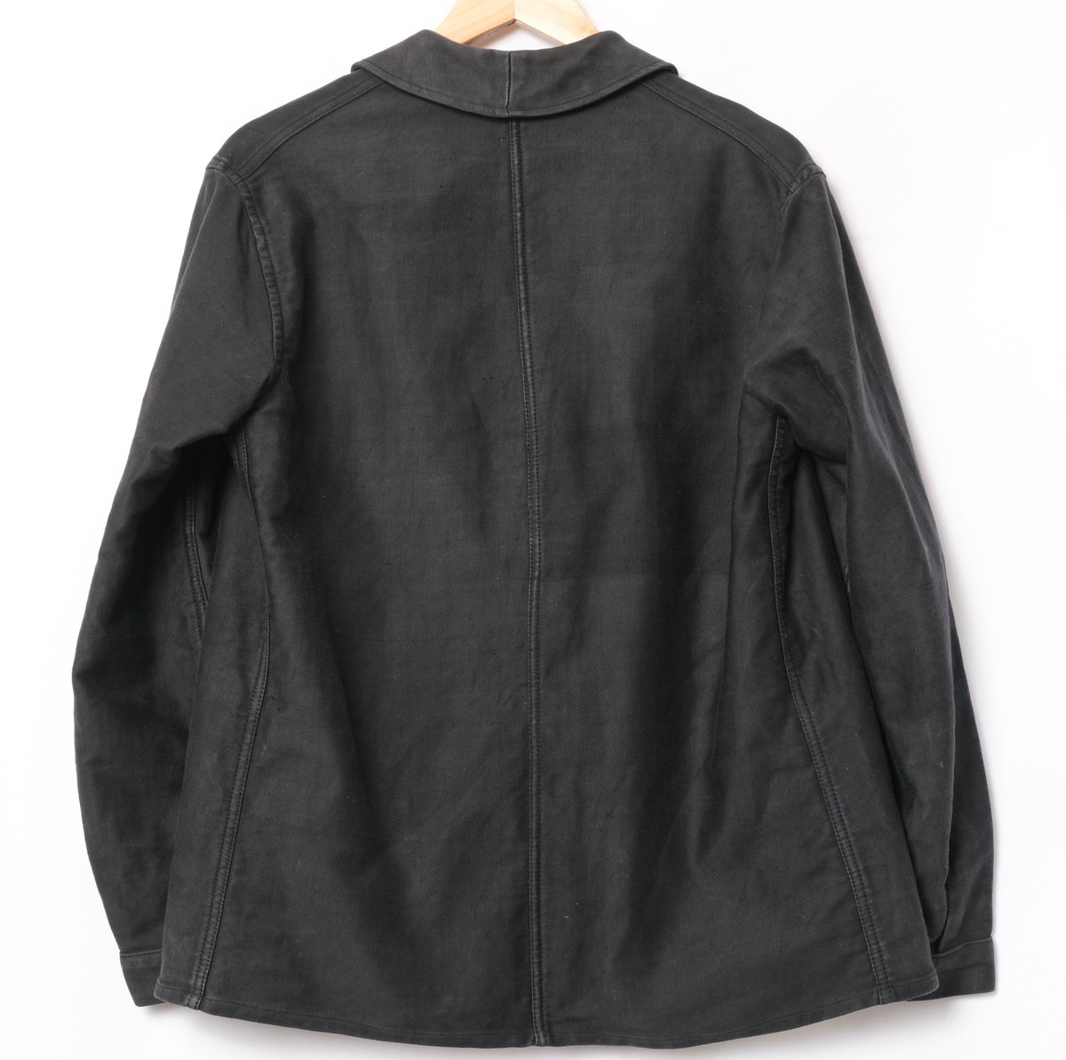 40s France Vintage Adolphe Lafont Black Moleskin Jacket