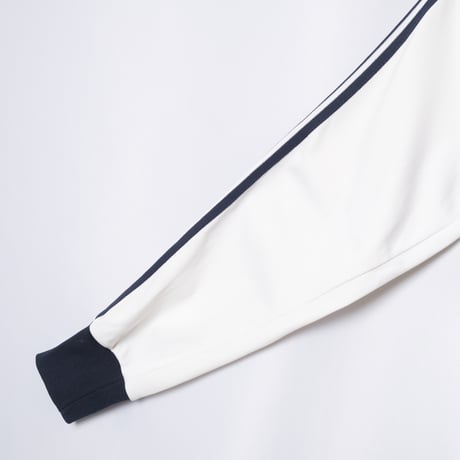 70-80s Vintage adidas Ventex Track Jacket Model First White × Navy (Made in France)